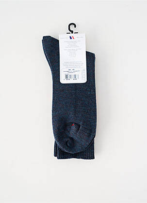 Chaussettes stretch bleu PERRIN homme