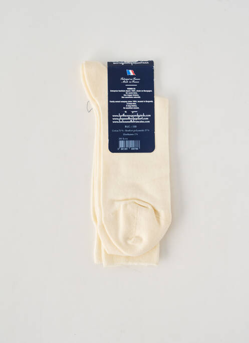 Chaussettes stretch beige PERRIN homme