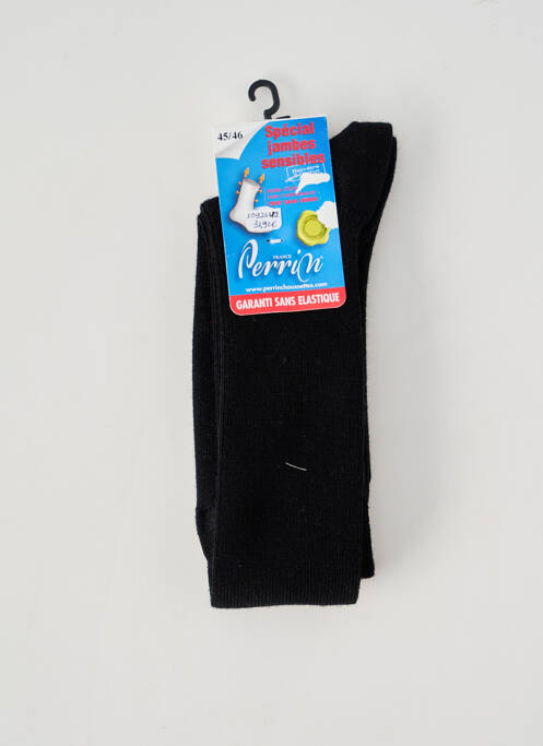 Chaussettes stretch noir PERRIN homme