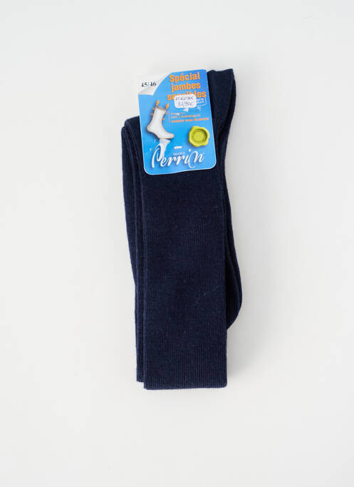 Chaussettes stretch bleu PERRIN homme