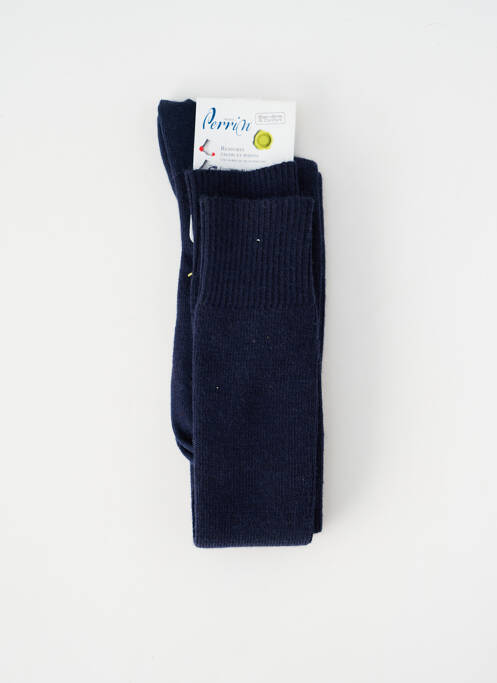 Chaussettes stretch bleu PERRIN homme