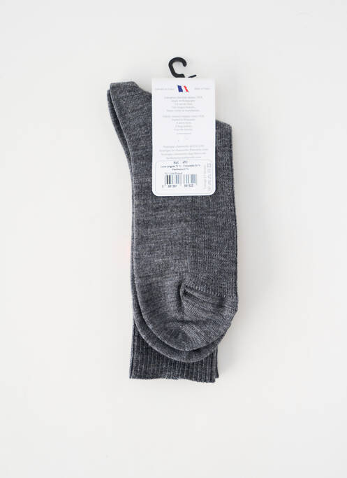 Chaussettes stretch gris PERRIN homme