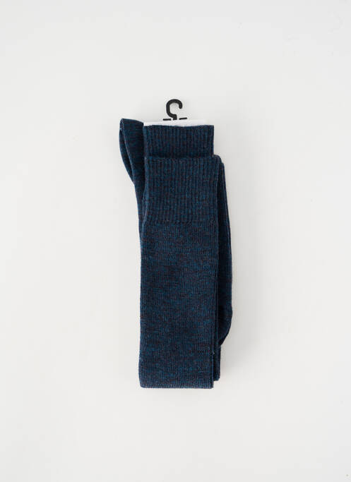 Chaussettes bleu PERRIN unisexe