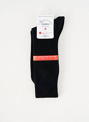 Chaussettes stretch noir PERRIN homme