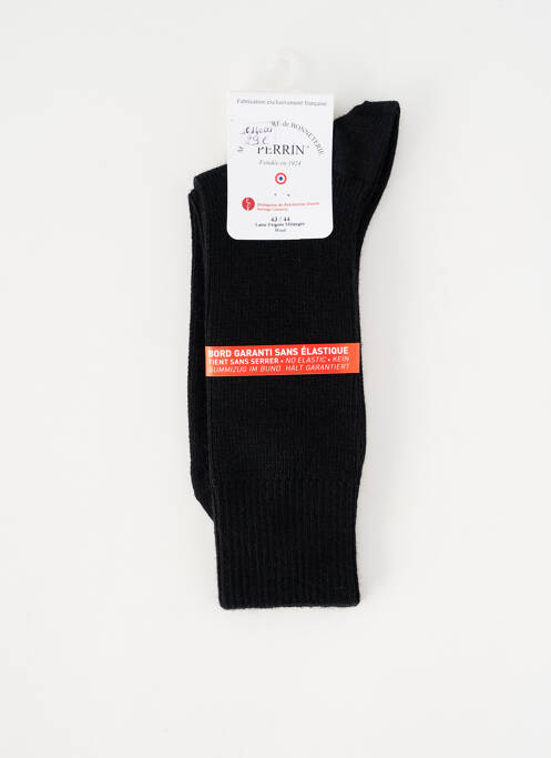 Chaussettes noir PERRIN homme