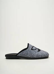 Chaussons/pantoufles bout rond bout rond gris SEMELFLEX homme