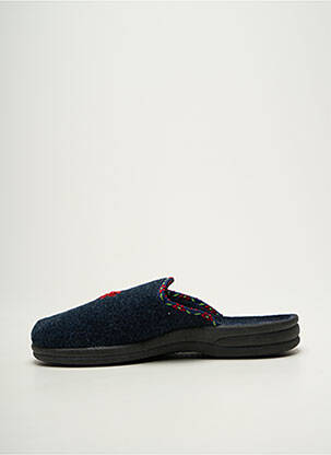 Chaussons/pantoufles voute plantaire talon plat jusqu'à 3cm bleu FARGEOT femme