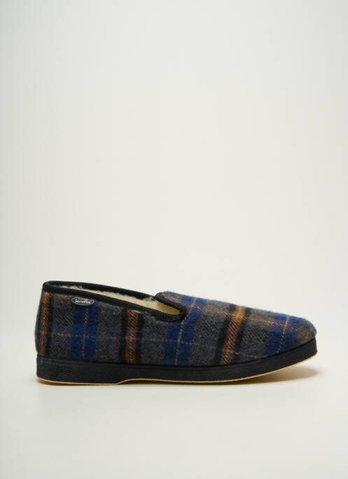 Chaussons/pantoufles bout rond bout rond bleu SEMELFLEX homme