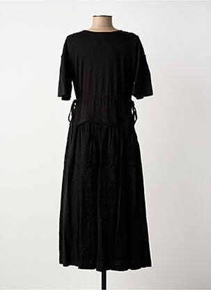 Robe longue manches courtes manches courtes noir !OHO! femme