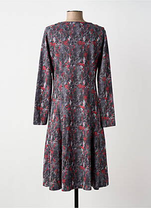 Robe mi-longue manches longues manches longues gris DAMART femme