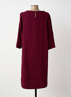 Robe mi-longue manches longues manches longues violet DAMART femme
