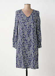 Robe mi-longue manches longues manches longues bleu LE PETIT BAIGNEUR femme