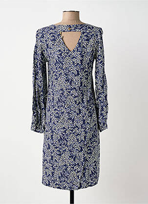 Robe mi-longue manches longues manches longues bleu LE PETIT BAIGNEUR femme