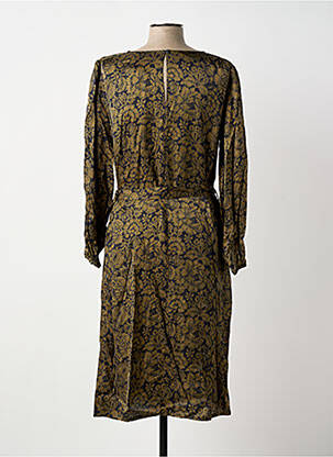 Robe mi-longue manches longues manches longues vert LE PETIT BAIGNEUR femme