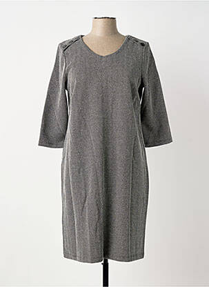 Robe mi-longue manches longues manches longues noir DAMART femme