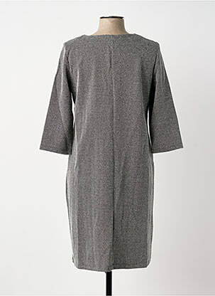 Robe mi-longue manches longues manches longues noir DAMART femme