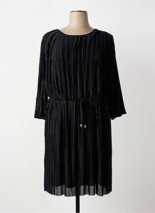 Robe mi-longue manches longues manches longues noir DAMART femme