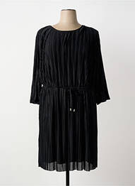 Robe mi-longue manches longues manches longues noir DAMART femme