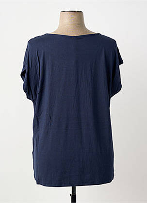 Top stretch manches courtes bleu SHEEGO femme