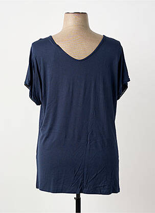 Top stretch manches courtes bleu SHEEGO femme