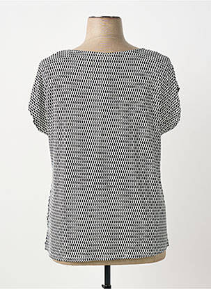Top tissage jersey manches courtes blanc SHEEGO femme