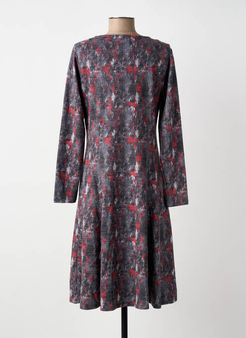 Robe mi-longue manches longues manches longues gris DAMART femme