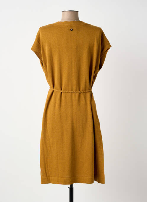 Robe mi-longue manches courtes manches courtes jaune LE PETIT BAIGNEUR femme