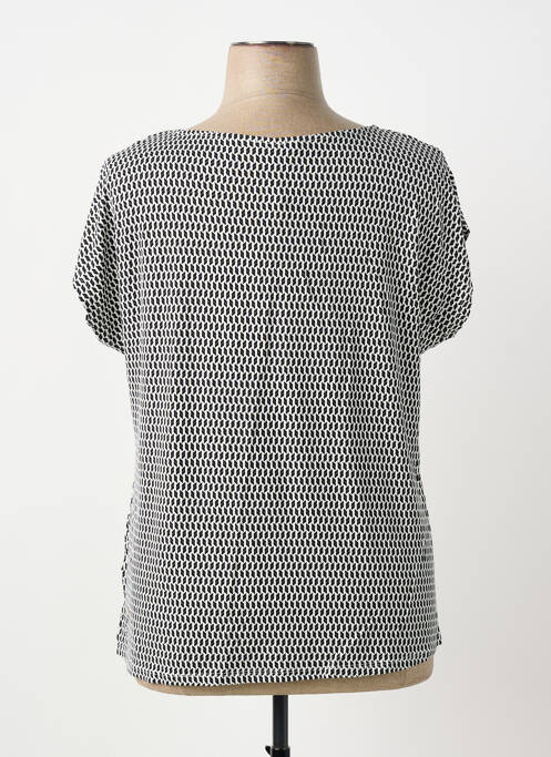 Top tissage jersey manches courtes blanc SHEEGO femme