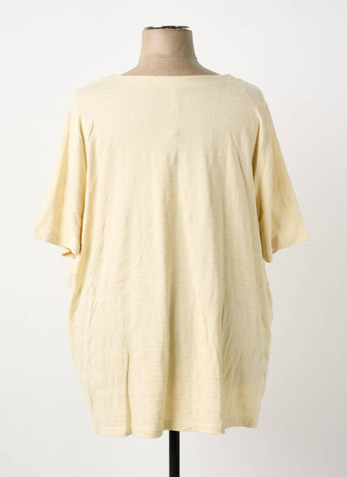 Top stretch manches courtes beige SHEEGO femme