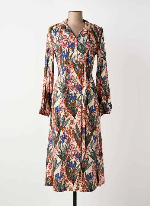 Robe mi-longue beige LE PETIT BAIGNEUR femme