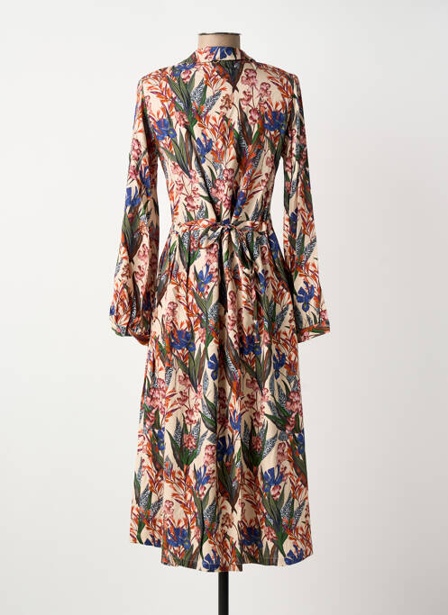 Robe mi-longue beige LE PETIT BAIGNEUR femme