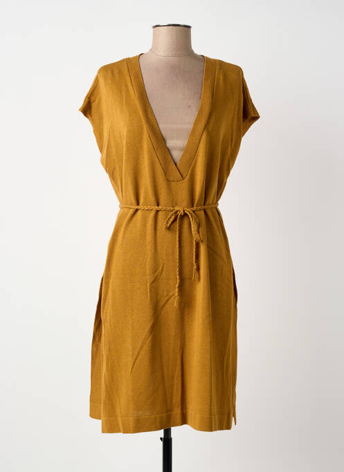 Robe mi-longue jaune LE PETIT BAIGNEUR femme