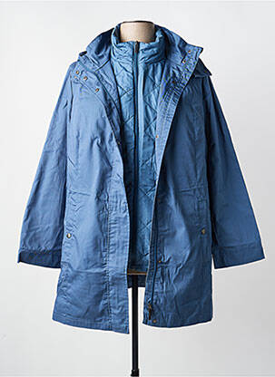 Parka fermeture zippée sur le devant a capuche bleu SHEEGO femme