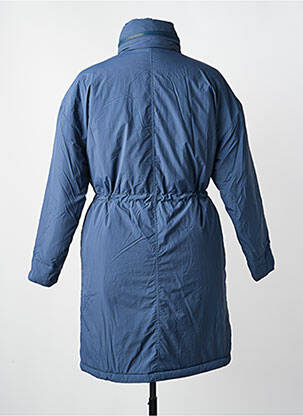 Parka manches longues a capuche bleu SHEEGO femme