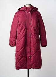 Doudoune poches a capuche rouge SHEEGO femme