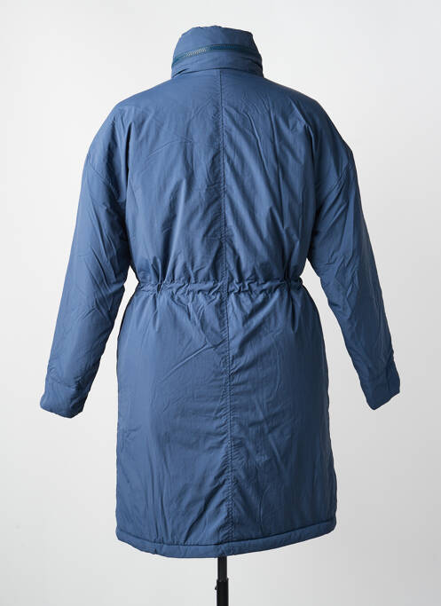 Parka manches longues a capuche bleu SHEEGO femme