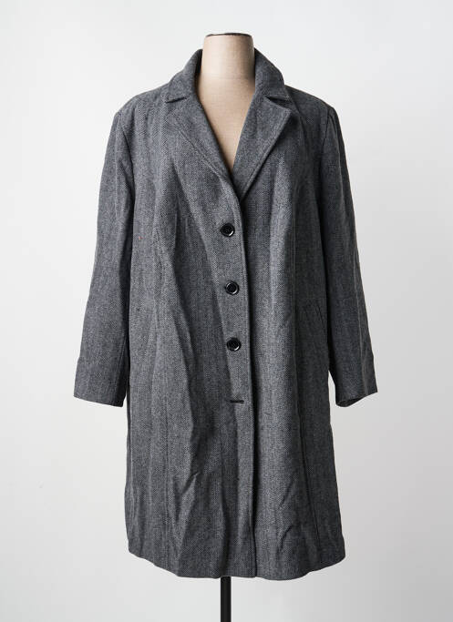 Manteau long coupe droite sans capuche gris SHEEGO femme