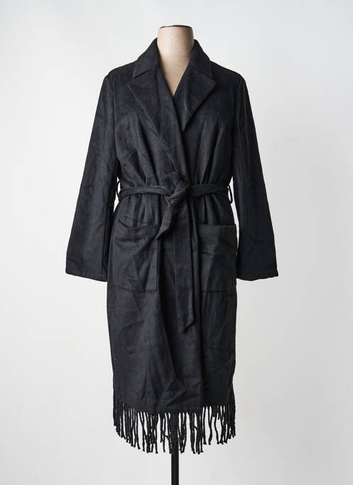 Manteau long poches sans capuche noir SHEEGO homme
