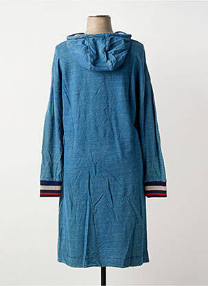Robe mi-longue manches longues manches longues bleu SHEEGO femme