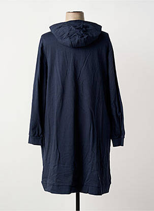 Robe mi-longue manches longues manches longues bleu SHEEGO femme