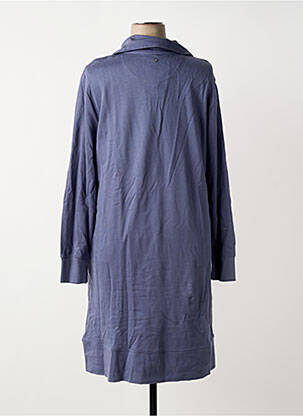 Robe mi-longue manches longues manches longues bleu SHEEGO femme