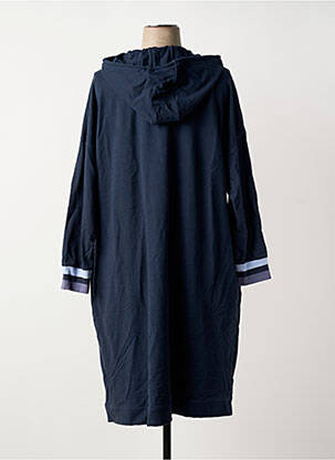 Robe mi-longue manches longues manches longues bleu SHEEGO femme
