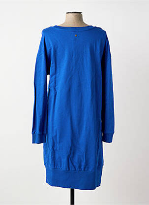 Robe mi-longue manches longues manches longues bleu SHEEGO femme