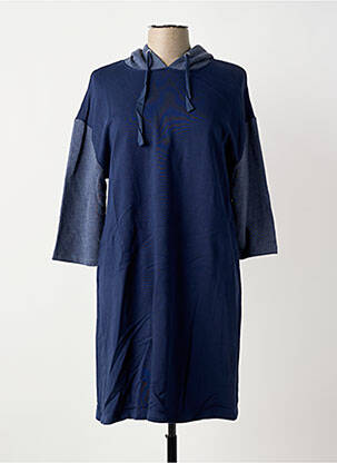 Robe courte manches 3/4 manches 3/4 bleu SHEEGO femme