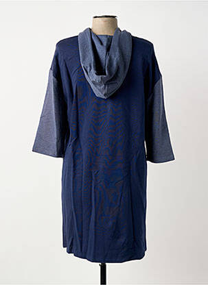 Robe courte manches 3/4 manches 3/4 bleu SHEEGO femme
