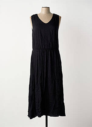 Robe longue sans manche sans manche noir SHEEGO femme