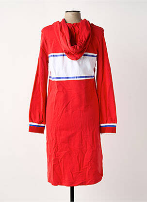 Robe mi-longue manches longues manches longues rouge SHEEGO femme