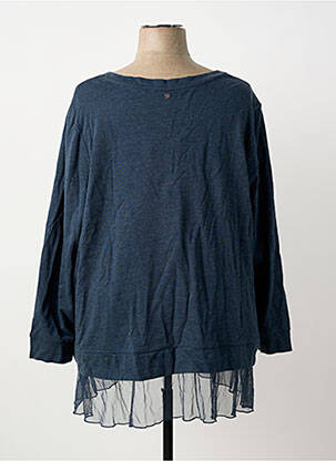 Sweat-shirt stretch manches longues bleu SHEEGO femme