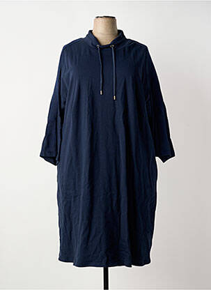 Robe mi-longue manches 3/4 manches 3/4 bleu SHEEGO femme