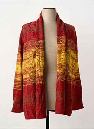 Gilet manches longues rouge SHEEGO femme